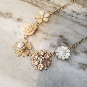 Floral statement necklace